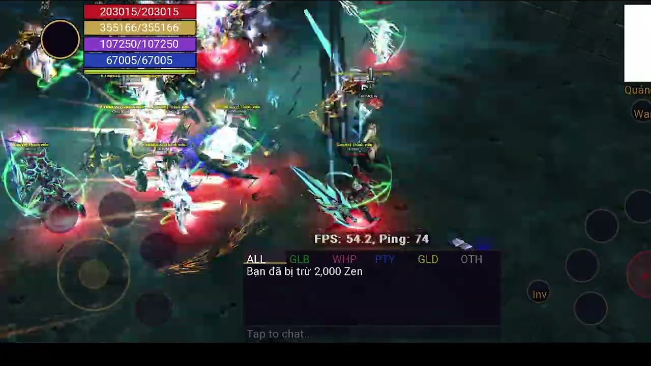 Test the stability of FPS when using Vulkan on Android mobile devices 2.
