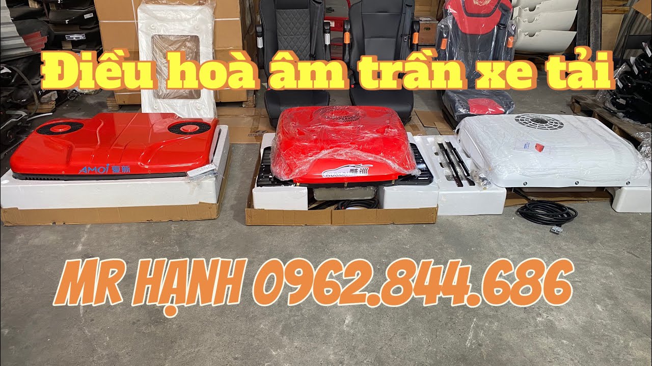 Điều hoà âm trần xe tải điện 12v, 24v - Lh: 0962.844.686 #dieuhoaamtranxetai #dieuhoaxetai