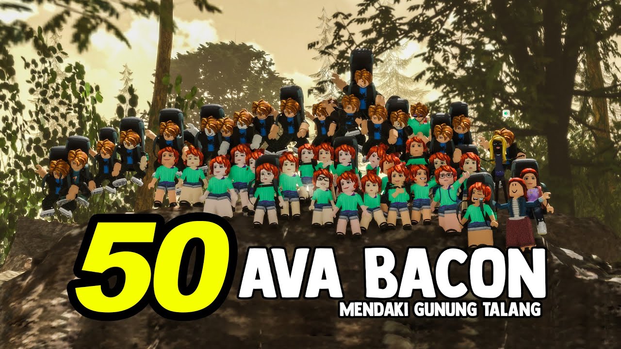 AKU MENDAKI GUNUNG TALANG ROBLOX BERSAMA 50 AVA YANG SAMA!