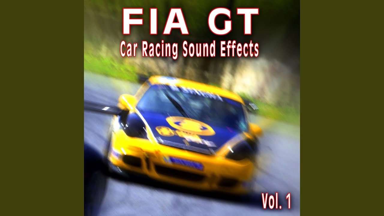 Fia Gt Car Race, Start of Race Ambience with, Pa, Crowds, Cars Starting up, Idling, Revving,...