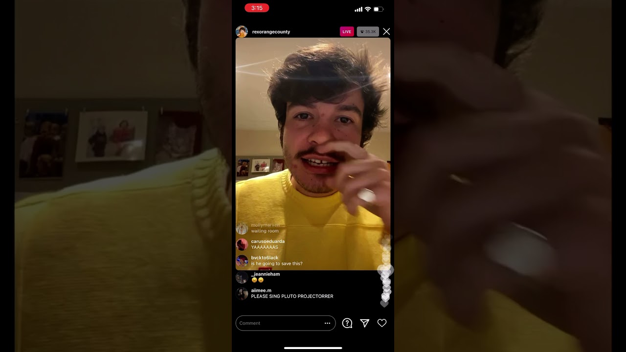Rex Orange County Instagram Live 4/27/21