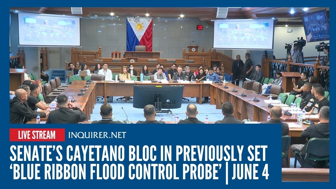 LIVE: Senate&rsquo;s Cayetano bloc in previously set &lsquo;blue ribbon flood control probe&rsquo;
