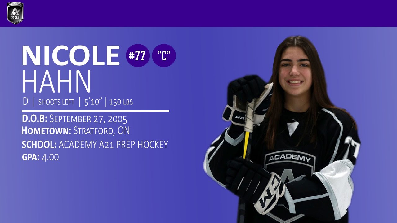 Nicole Hahn Hockey Recruitment Video