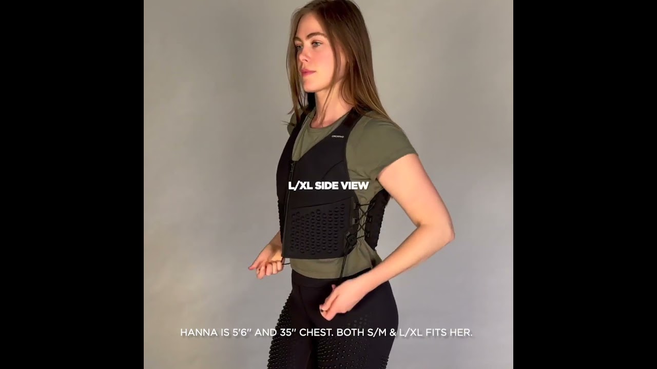 Size guide for womens G-Vest