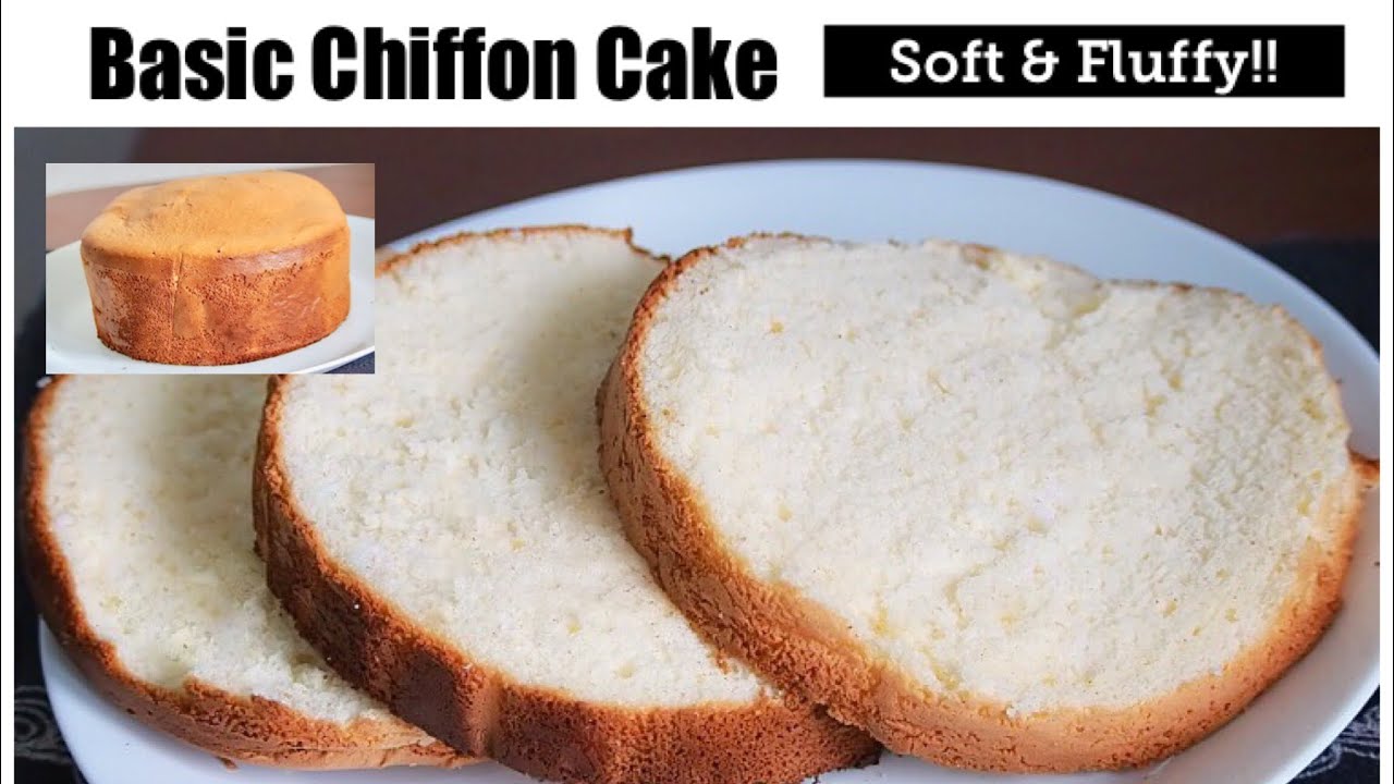 SIMPLEST AND EASIEST BASIC CHIFFON CAKE | How to make Basic Chiffon Cake