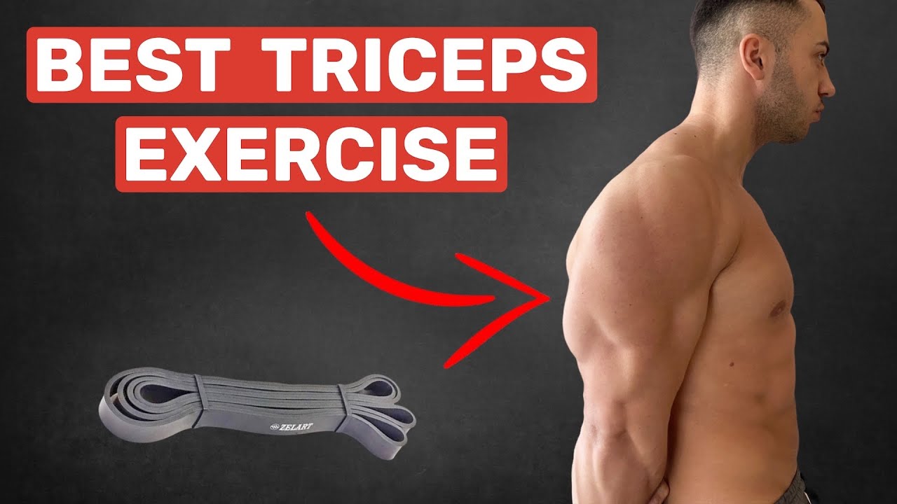 Resistance Band Tricep Workout | 4 Tricep Exercises | No Attachment