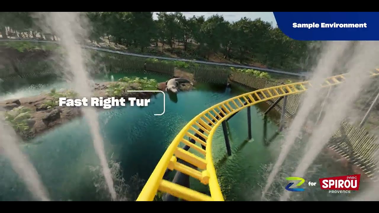 Coaster Zamperla pour la zone Naruto du Parc Spirou !
