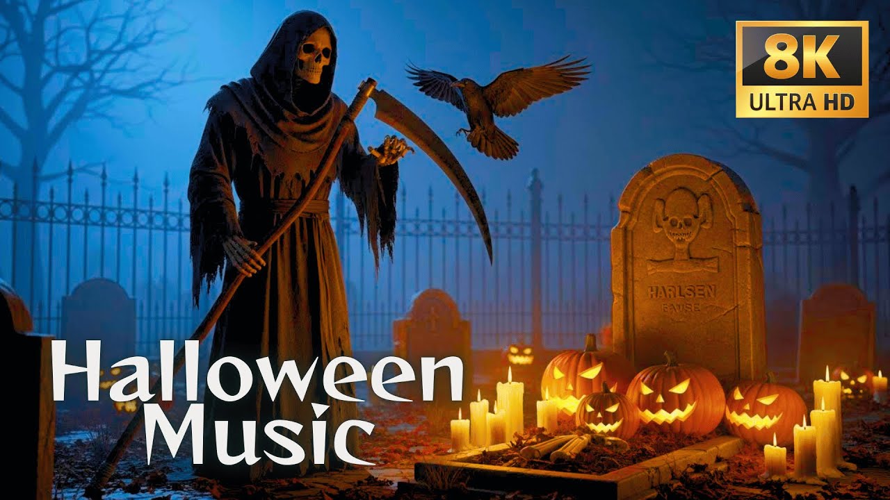 Halloween 2025 🎃 Haunted Pumpkin Village 👻 Relaxing Spooky Background Music for Calm Sleep Nights