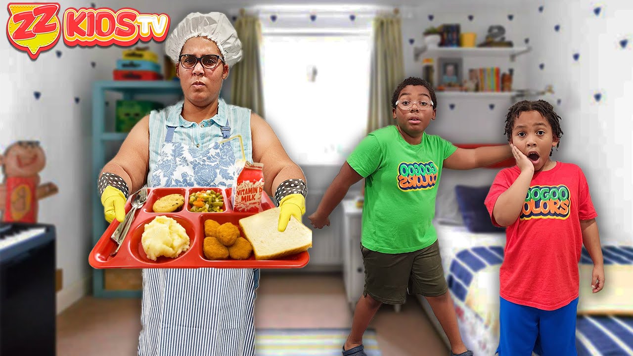 Don’t Get Caught By The Mean Lunch Lady! ZZ Kids TV Game Show.