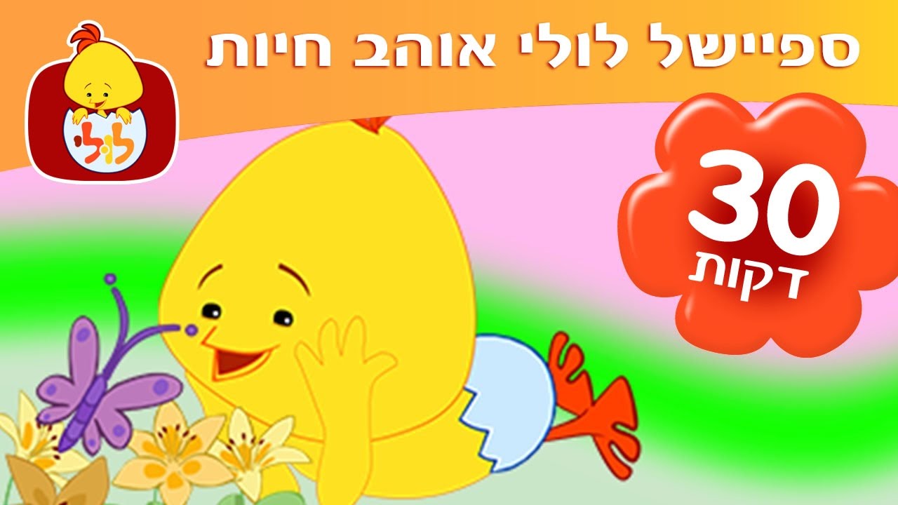 לולי אוהב חיות - חצי שעה של תכניות ברצף על חיות לילדים ופעוטות - ערוץ לולי