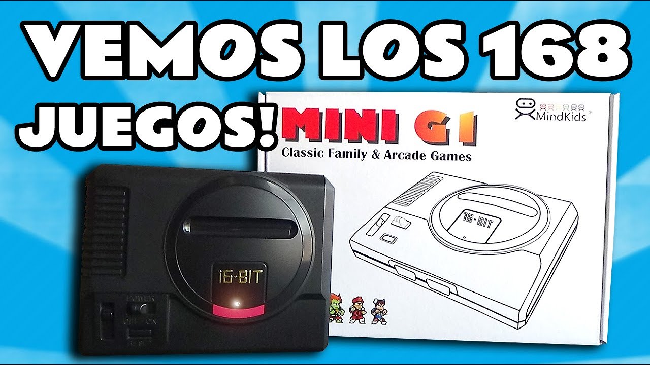 ✅TODOS LOS JUEGOS DE LA CONSOLA MINI G1 | Vemos los 168 juegos que trae