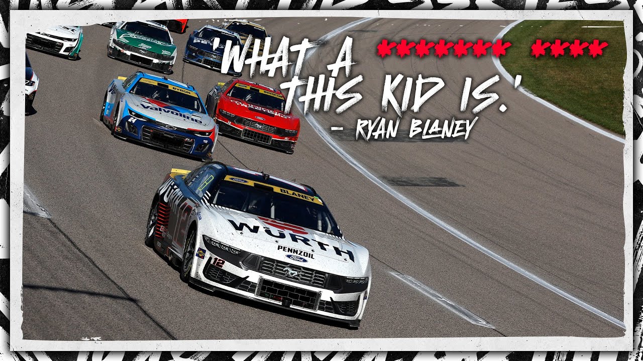 &lsquo;What a (expletive) (expletive) this kid is.&rsquo; &ndash; Ryan Blaney  | NASCAR's RADIOACTIVE from Kansas