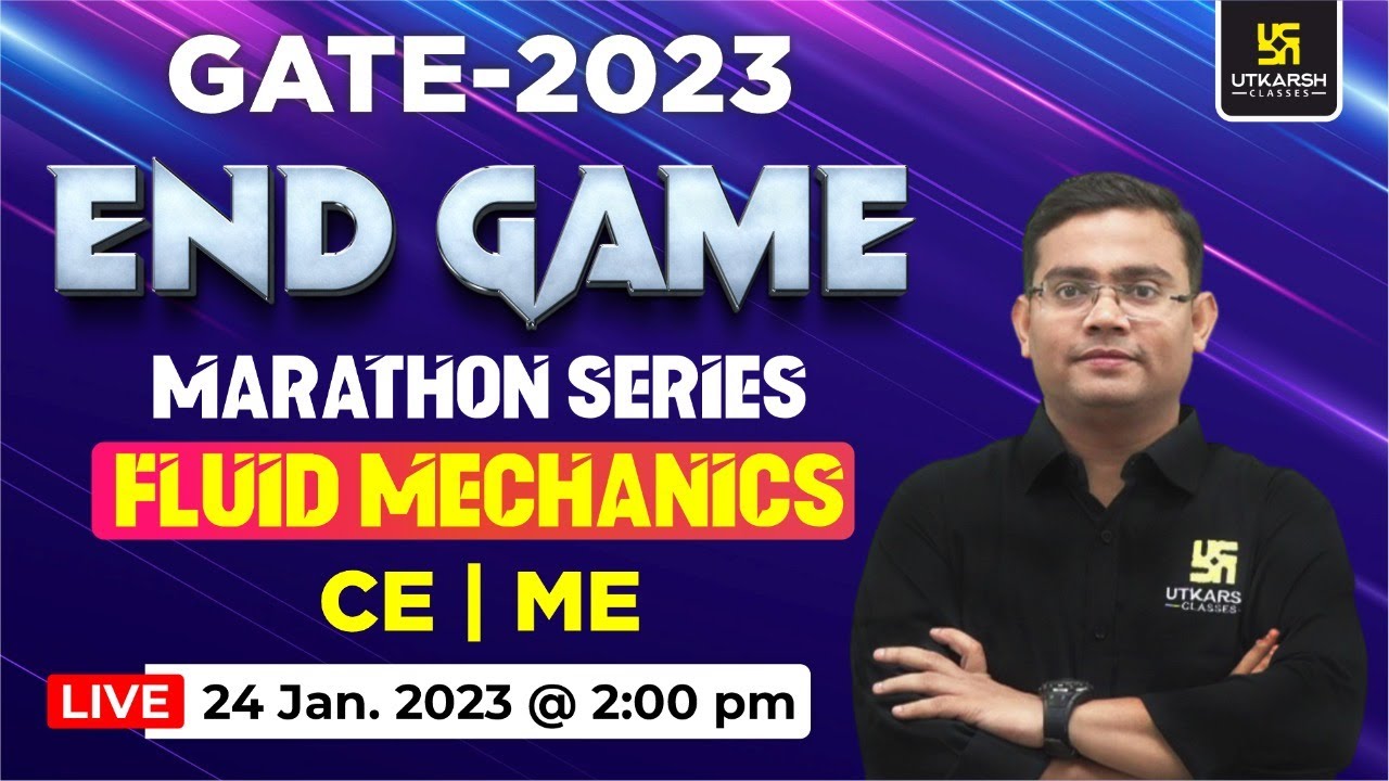 GATE 2023 | Fluid Mechanics | Marathon Series For CE/ME | Most Important Question | Shahnawaz Sir