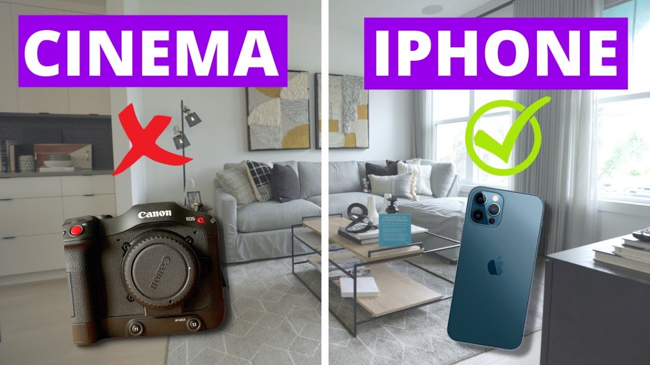 $10000 Cinema Camera vs. iPhone 12 Pro: Real Estate Video shootout