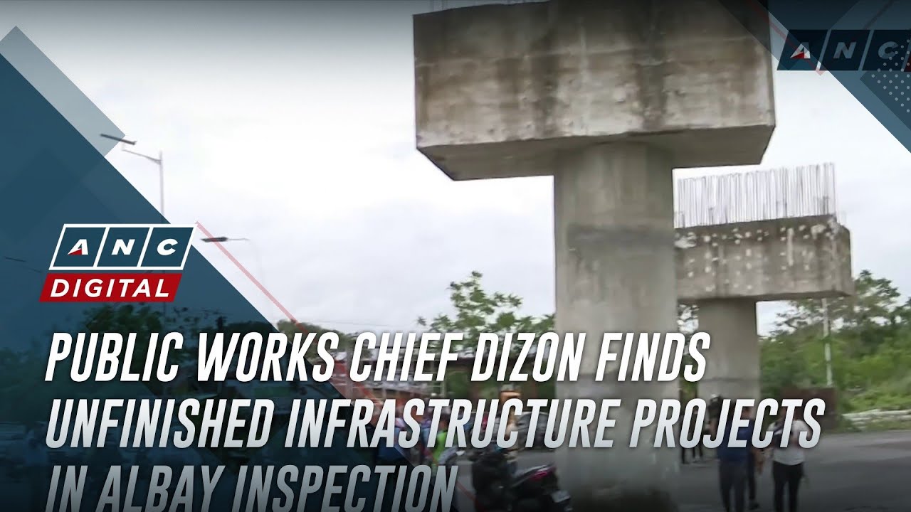 Public Works chief Dizon finds unfinished infrastructure projects in Albay inspection