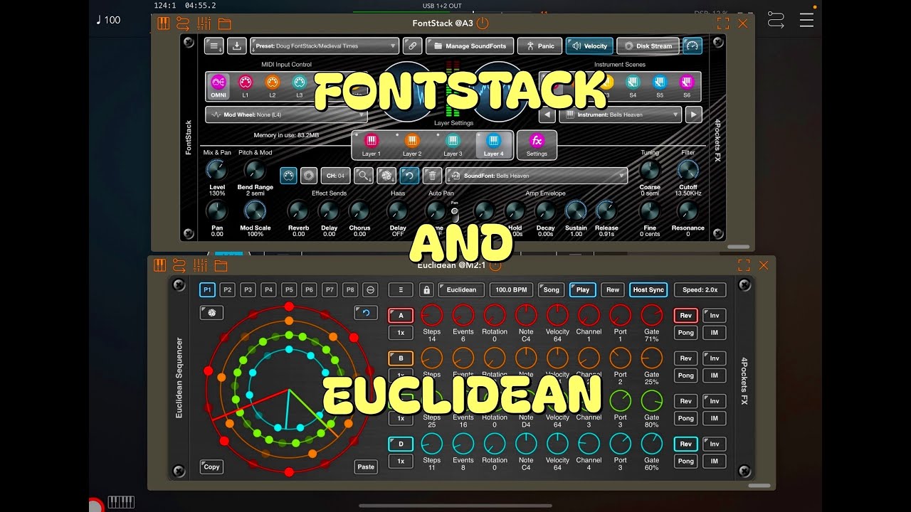 Euclidean Midi Sequencer и FontStack Soundfont Player &mdash; оба доступны по сниженной цене в течение ...