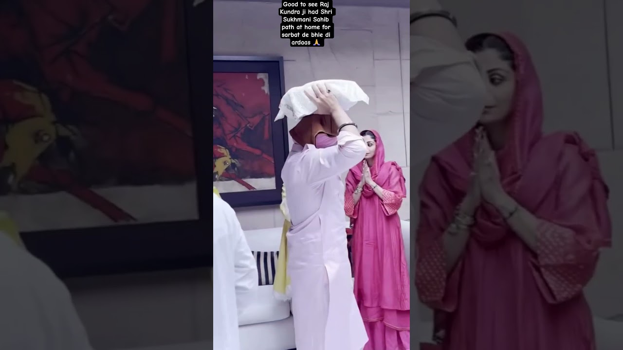 shri Sukhmani Sahib path at Raj kundra home  