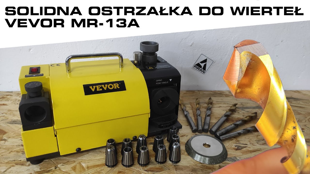 TEST ostrzałki do wierteł VEVOR MR-13A - Wiertła ostre jak z fabryki w minutę!