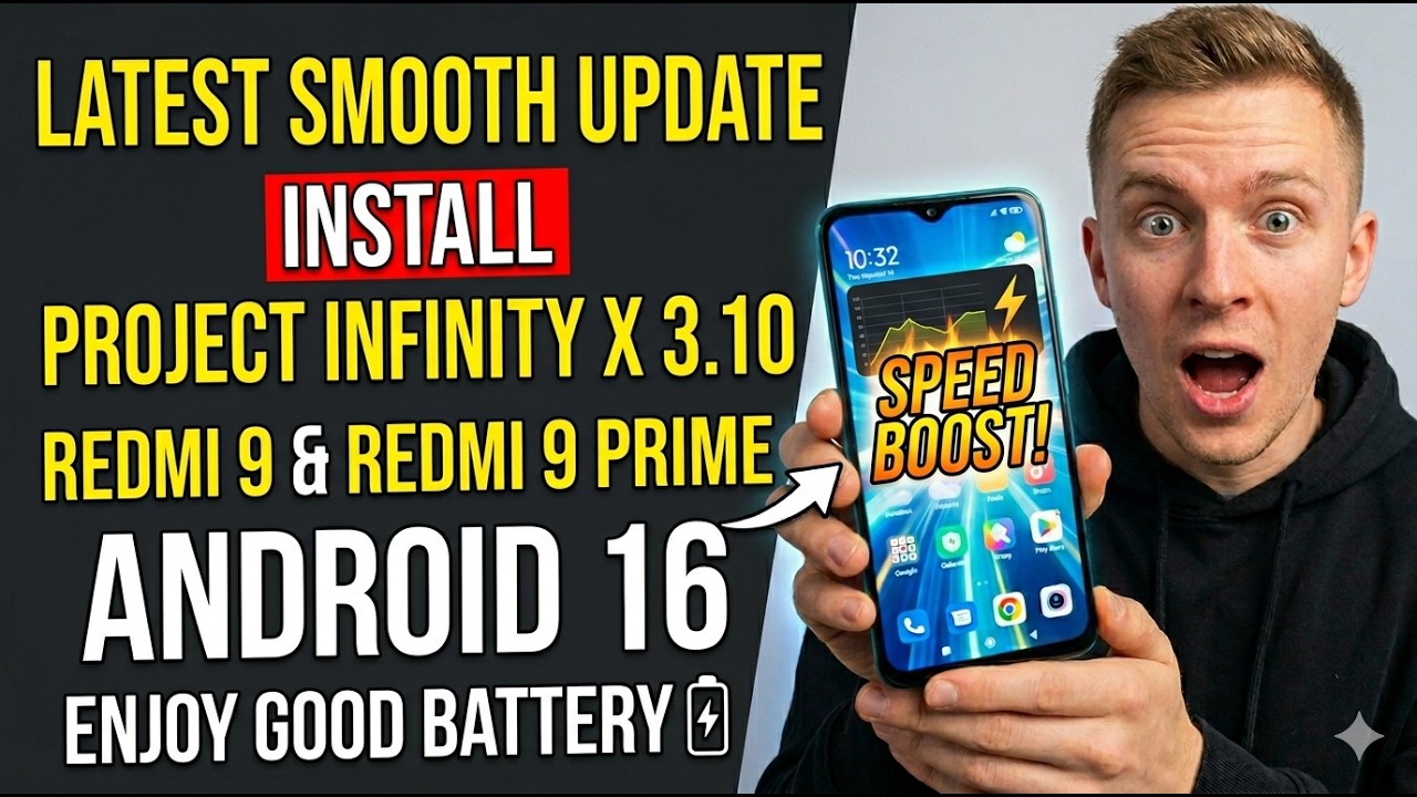 Install Project Infinity X 3.10 Android 16 on Redmi 9 and Redmi 9 Prime