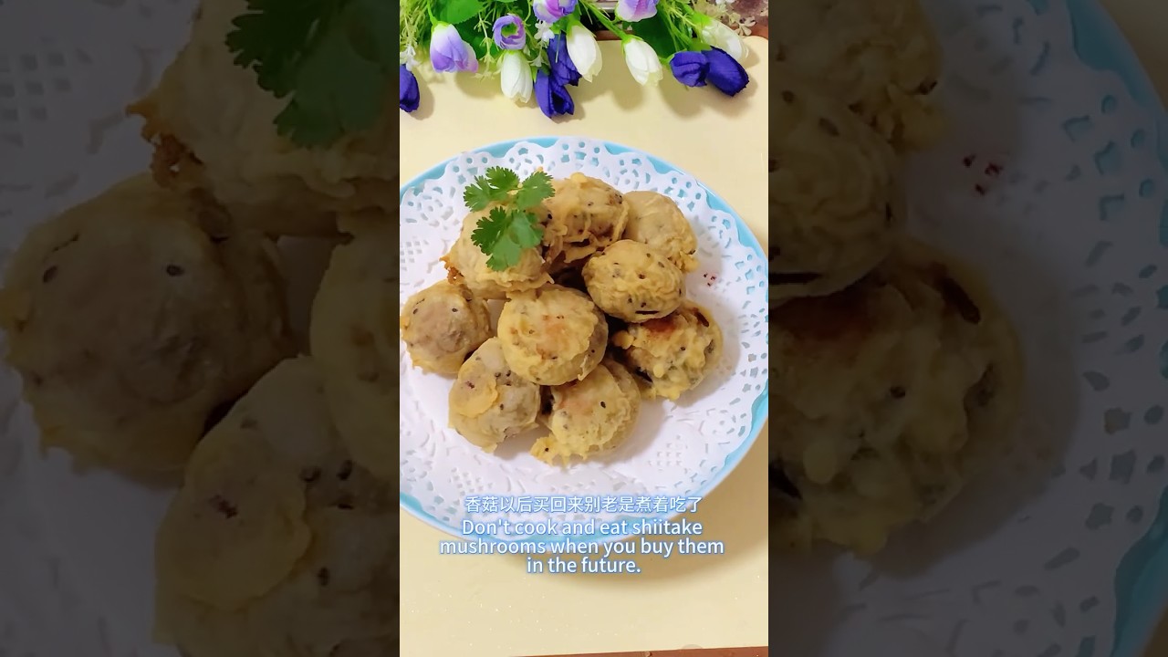 Crispy Stuffed Mushrooms | Crunchy Outside, Juicy Meat Filling Inside