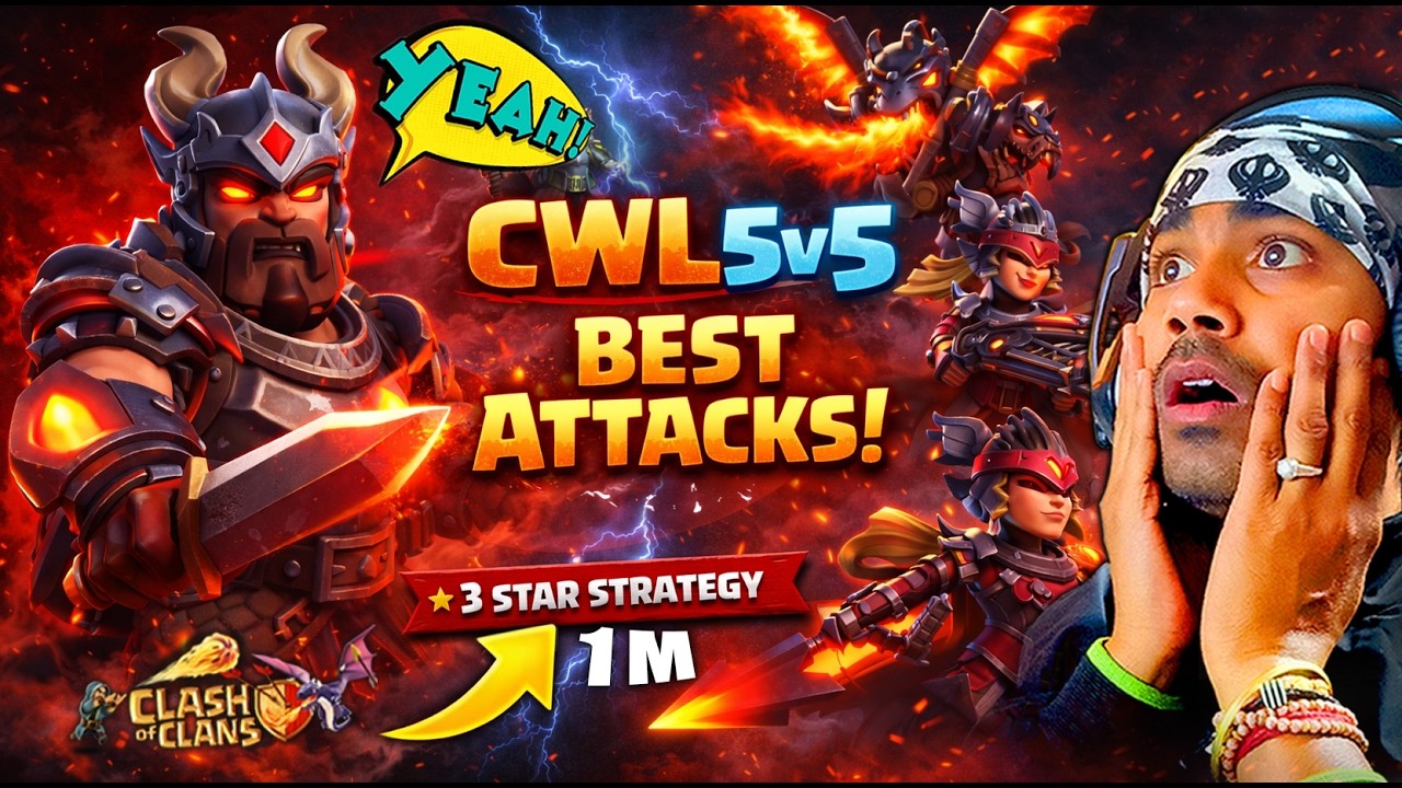 CWL 5v5 ATTACK GUIDE 😈 Easy Triples Every War! | Clash of Clans CWL Attacks #clashofclans #cwl