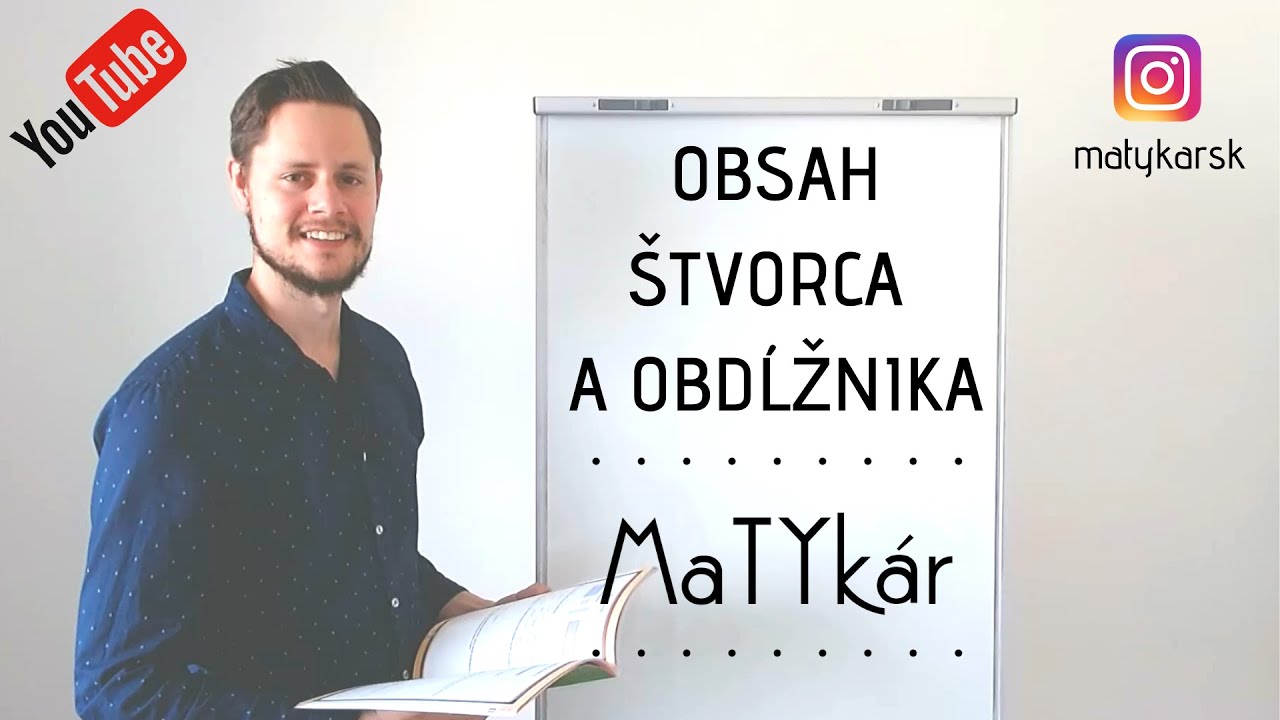 OBSAH ŠTVORCA A OBDĹŽNIKA - ako ho vypočítam?