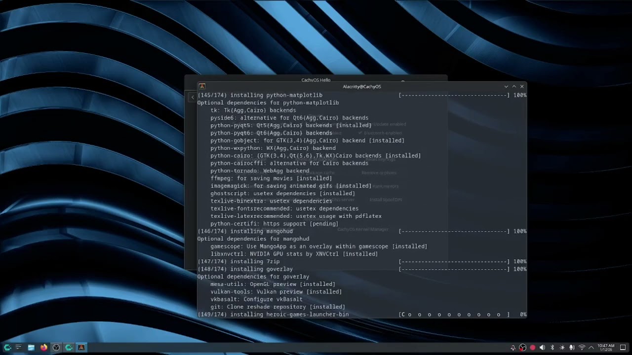 How to install Steam / Gaming packages on CachyOS.