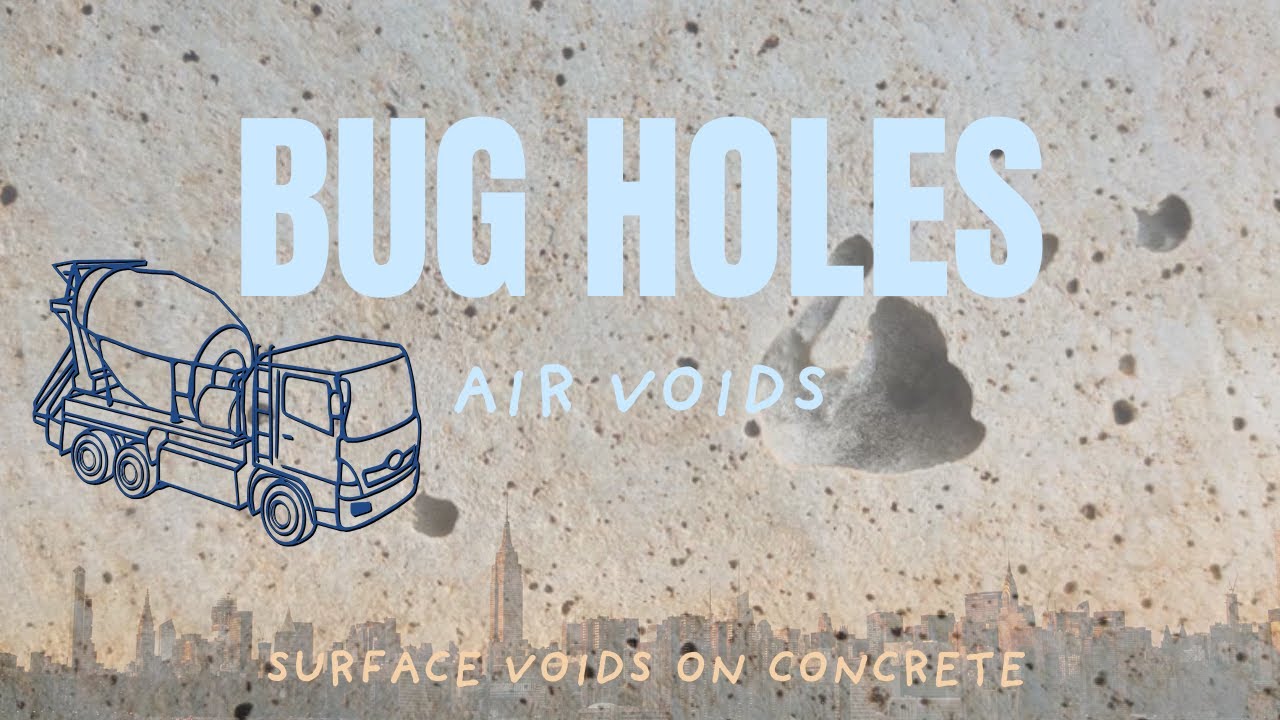 Bug holes | Air Voids on concrete surface | Surface Voids | Blowholes