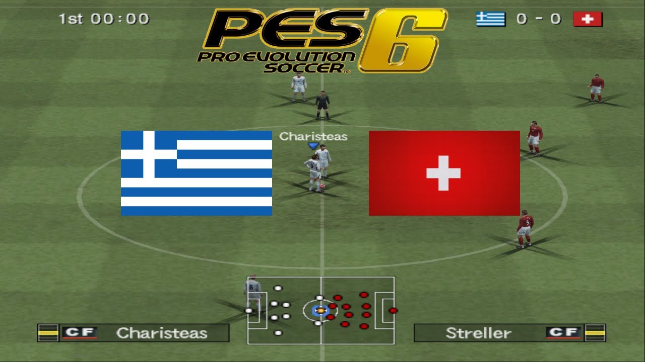 PES 6: Greece vs Switzerland - Pro Evolution Soccer 6 Gameplay