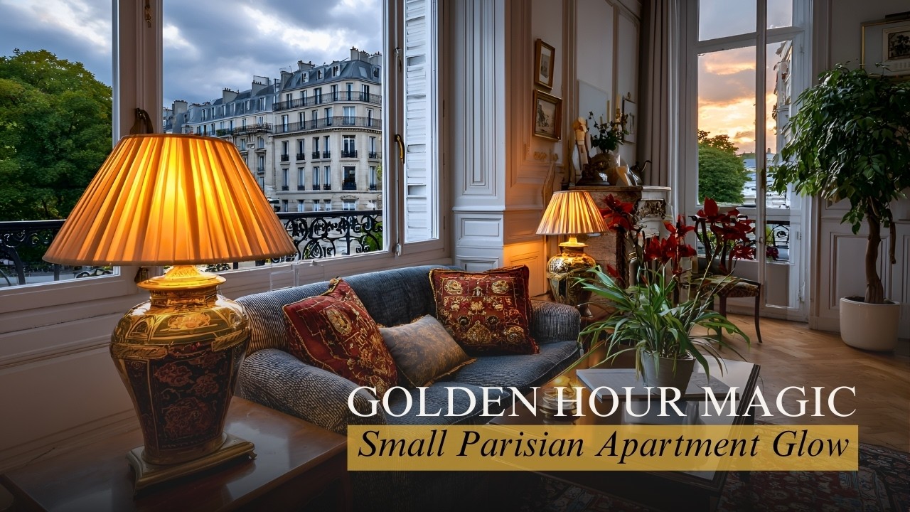 How to Capture the Parisian Golden Hour in a Small Elegant Apartment