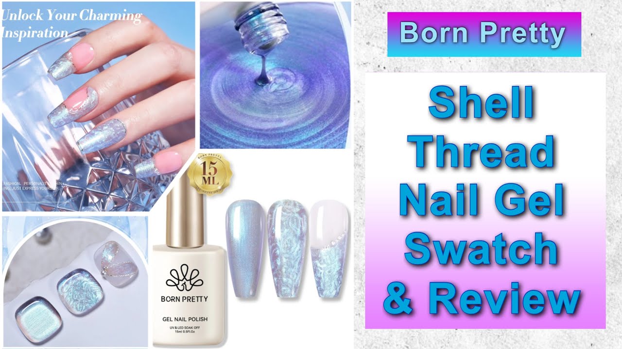 Born Pretty - Shell Thread Gel Swatch & Review || 22% Discount Code MMX20