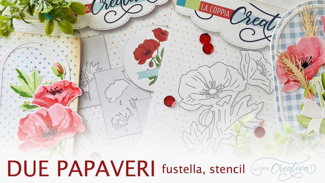fustella Due papaveri - video dimostrativo