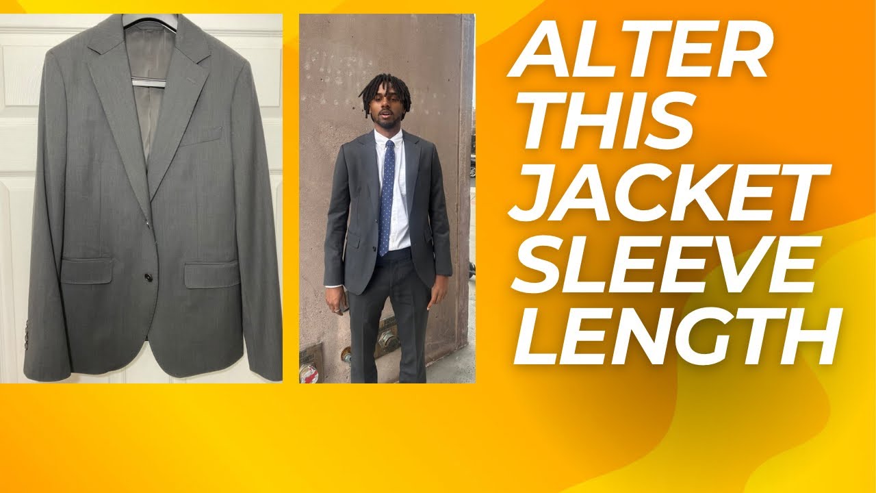 How to make a suit jacket sleeve that has a mitered corner longer