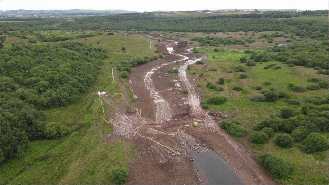 The River Keekle restoration work, Cumbria
