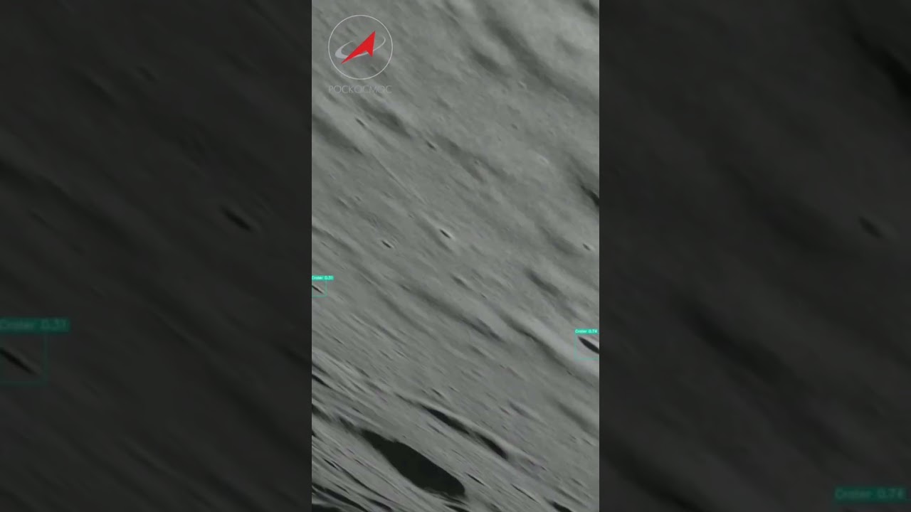 Luna25 crash landing video #luna25 #luna25crash #roscosmos #moon #moonlanding #moonlander #space