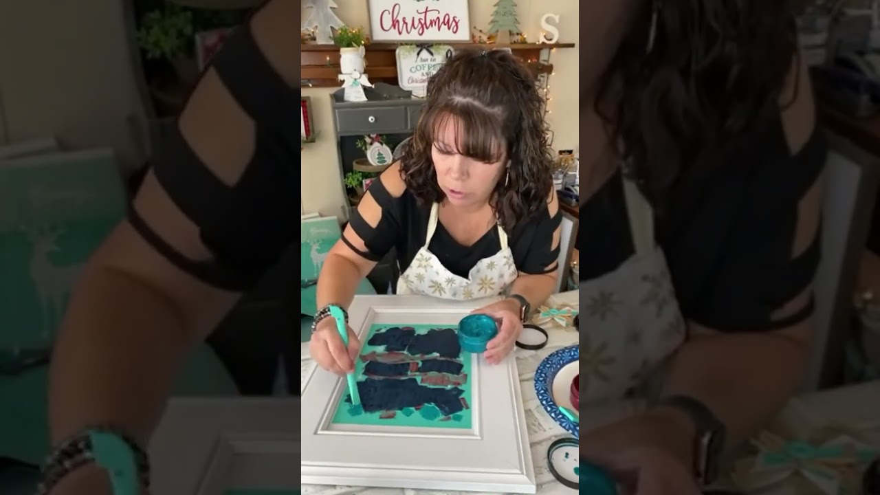 Creative Cabinet Door Makeover with Chalk Couture Transfer