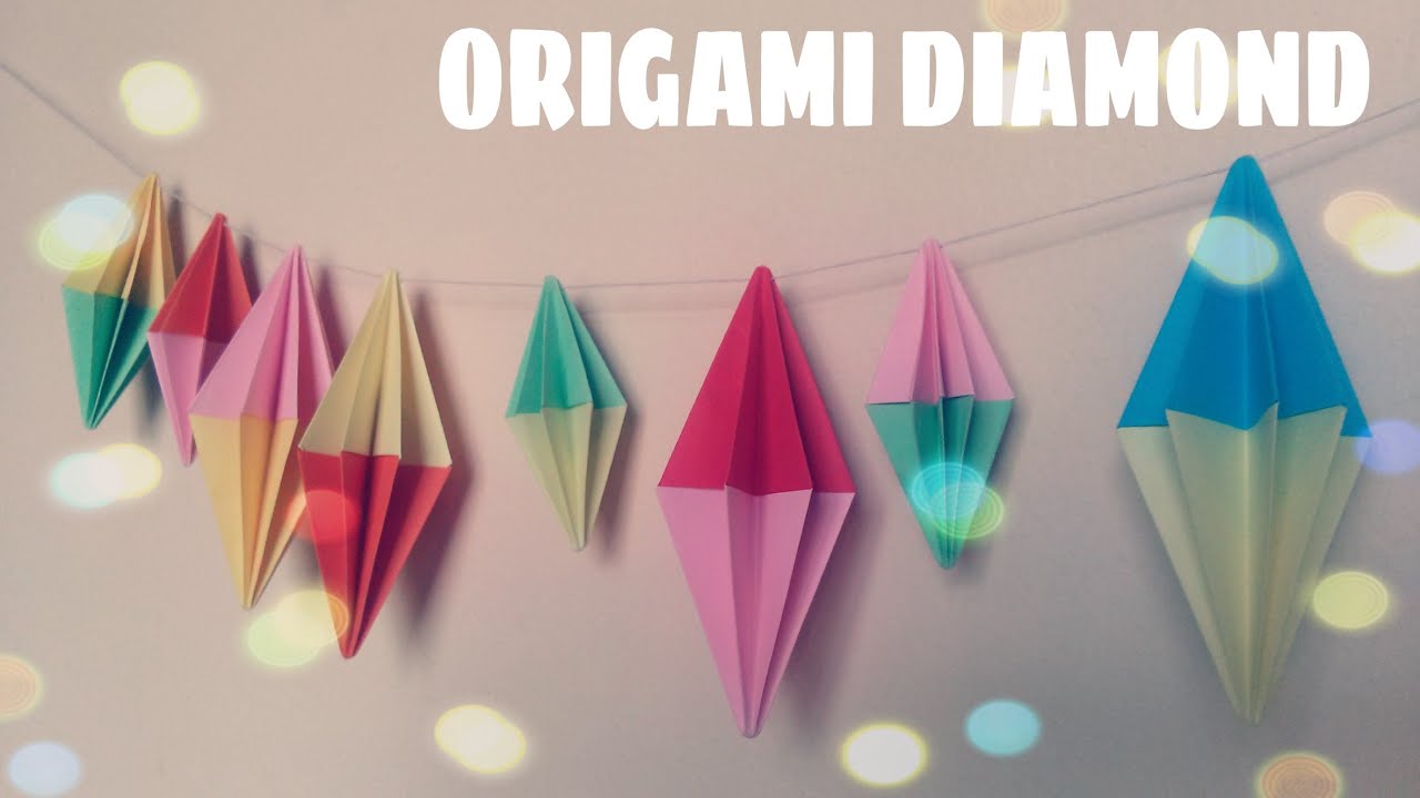 Origami Diamond Ornament - Origami Easy