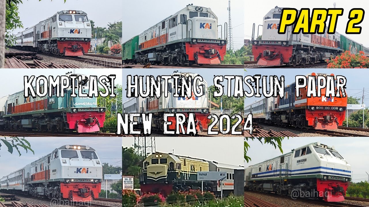 KOMPILASI HUNTING KERETA API TAHUN 2024 - PART 2