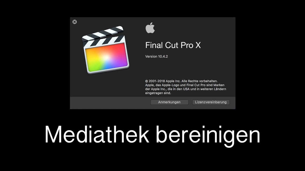 Final Cut Pro, unbenutzten Clips clever löschen, Mediathek bereinigen