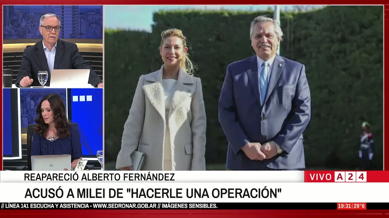 📢ALBERTO FERNÁNDEZ REAPARECIÓ Y CRITICÓ A MILEI: LO ACUSÓ DE HACERLE UNA OPERACIÓN