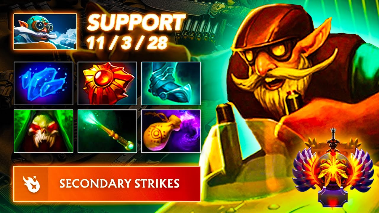 [7.39B] ROCKET BARRAGE! - Gyrocopter SUPPORT | Full Gameplay Dota Class