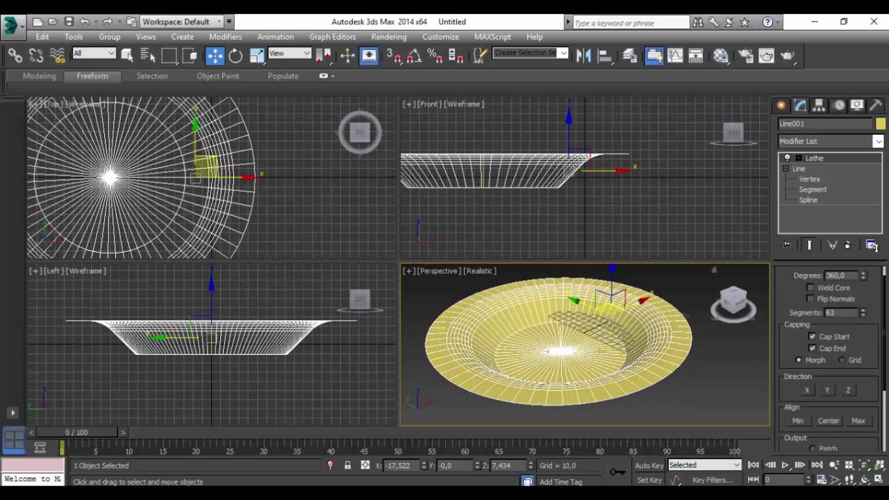 How to Easily Modeling a Plate in 3ds Max for Beginners