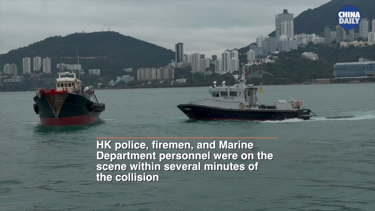 Hong Kong Lamma Island ferry with 46 passengers hit by fishing boat