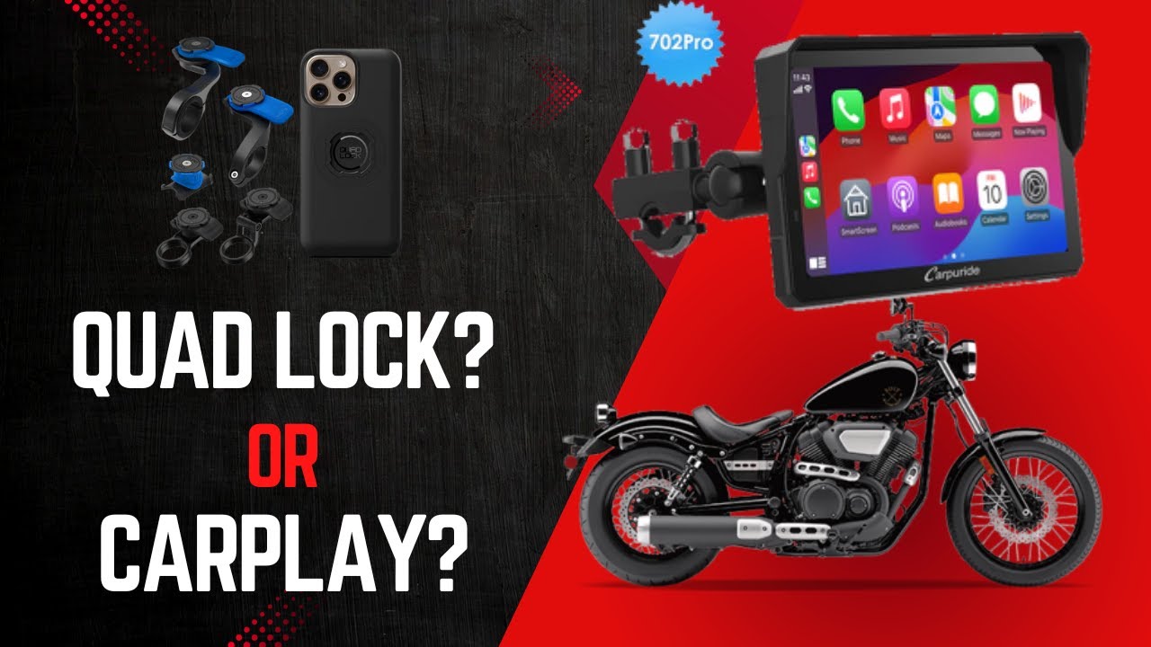Motorcycle CarPlay or Quad Lock: Which one is worth it? (Carpuride w702Pro Review)