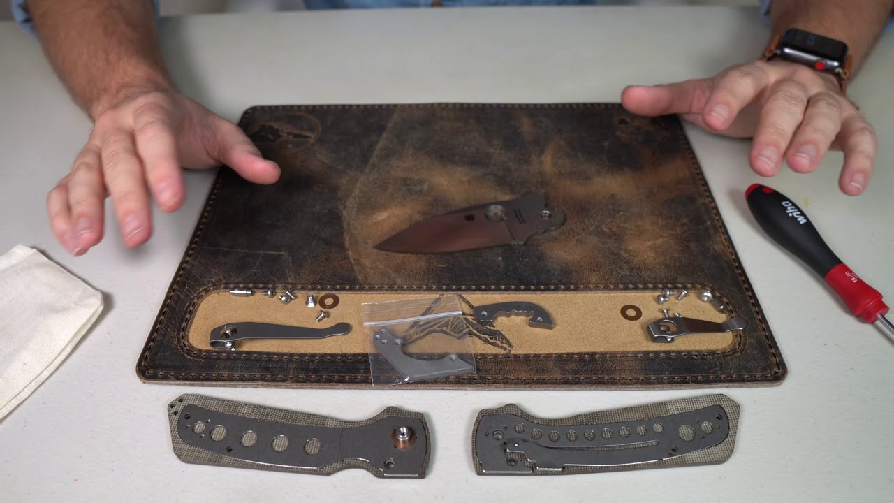 Installing The Cerberus Knives Shaman Worker Scales! Spyderco Shaman Makeover!