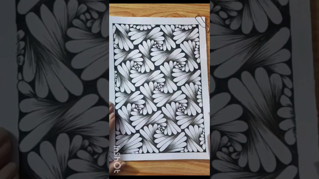Floral art#abstract #art #illusion #drawing #doodle #floral #zentangle