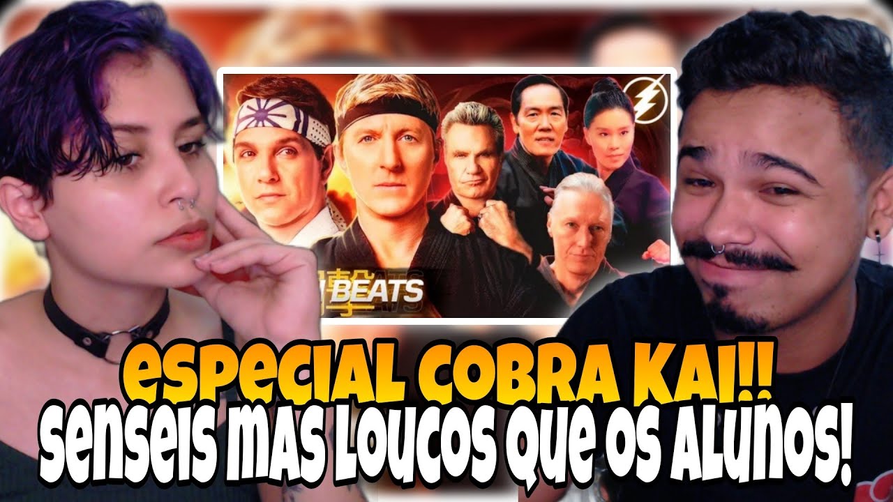 REACT ESPECIAL Cobra Kai (SENSEIS) TK RAPS, VG BEATS, Felícia Rock, Takeru e Gabriza / Flash Beats