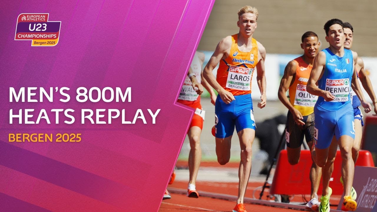 Top SIX break championship record in same heat?! 🤯🔥 Men&rsquo;s 800m madness | Bergen 2025