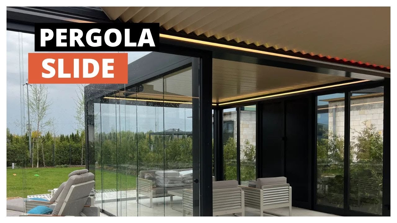 Pergola lamelowa z ROZSUWANYM dachem