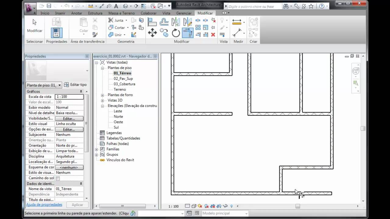 Revit I - 05 - Paredes e Portas